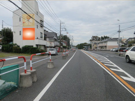 大宮区・県道2号線堀の内３丁目大宮第二公園手前