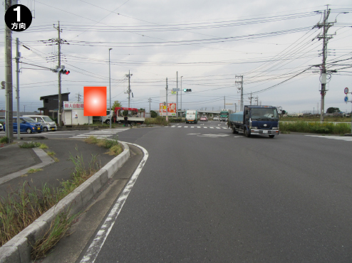 白岡市・春日部菖蒲線　寺塚東交差点